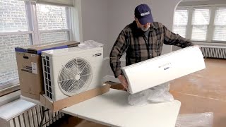 How to Install a Ductless MiniSplit Air Conditioner  Blueridge [upl. by Bissell558]