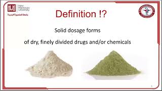 NMU 3 Ceutics 3 Lec 1 part 1 Powders part 1 [upl. by Henderson512]