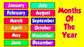 Months of the Year Song  Song for Kids  The Singing Walrus [upl. by Atem440]