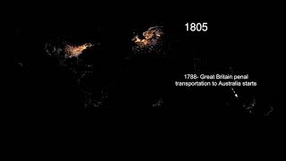 Snippet Human migration over the centuries based on 86 million public genealogy profiles [upl. by Zobias]