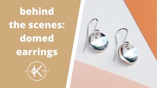 Behind The Scenes Making Domed Earrings With JAS Jewellery  Kernowcraft [upl. by Ahsilek]