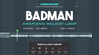 FREE DOWNLOAD Amapiano Melody Loop 100 Royalty Free  Amapiano Melody Sample  quot BADMAN quot [upl. by Briana]