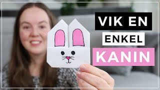 VIK EN KANIN  påskpyssel med papper [upl. by Hilario]