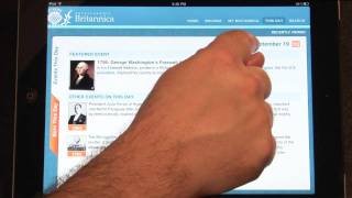 Encyclopaedia Britannica iPad App Demo [upl. by Eahsram]