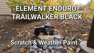 Element Enduro Trailwalker Black Scratch amp Weather Paint Review and Crawl [upl. by Tina]