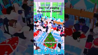 Day 1 of Restaurant Tycoon roblox [upl. by Emilio]