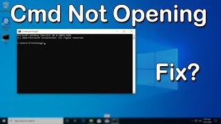 How to Fix Command PromptCMD Not WorkingOpening in Windows 10 [upl. by Kylander570]