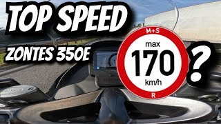 ZONTES 350e  TOP SPEED [upl. by Imij]