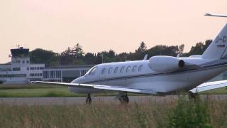 Cessna Citation CJ3  Powerful takeoff at EssenMulheim Airport [upl. by Nithsa]