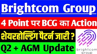 BCG share 4 POINT पर BCG का ACTION   BCG share latest news  Brightcom Group share latest news [upl. by Yttak]