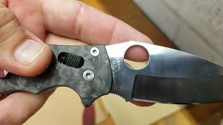 Spyderco 4V edge retention testing the Fradon Lock Manix 2 4V and St Nicks Para 3 4V [upl. by Nosirrag]