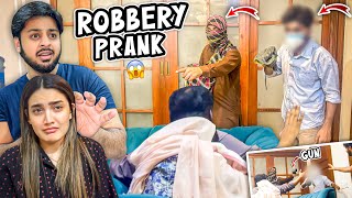 SCARIEST ROBBERY PRANK 😱  Ghar Py Daku Agaye 😰  Iqra amp Bhabhi Rona Lag Gai 😭 [upl. by Mcnalley127]