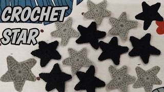 Easy Crochet Star step by step Tutorial  How to Crochet a Star [upl. by Phillis923]