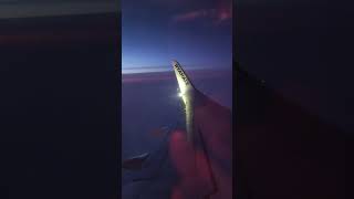 At the sky Pov video Fly under clouds fly plame ryanair view [upl. by Tyrone]