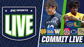 247Sports LIVE 4star Dylan Robinson 3star Jarquez Carter Announce  LIVE COMMITMENTS [upl. by Oiril]