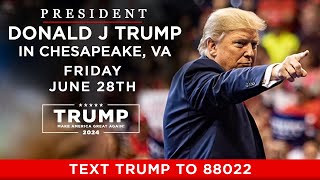 LIVE President Trump in Chesapeake virginia [upl. by Noived]