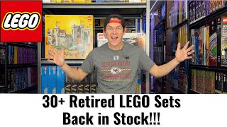 30 Retired LEGO sets BACK IN STOCK [upl. by Yeruoc]