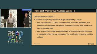 Transport Workgroup  RESO 2024 Fall [upl. by Ingham]