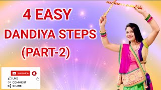 Easy Dandiya Dance Steps  डांडिया डान्स सीखें आसान तरीक़े से  Navratri Special [upl. by Aissat]