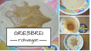 Vegane Rohkost Grießbrei mit Apfelmus [upl. by Deacon352]