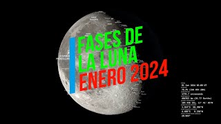 Fases de la Luna en Enero de 2024 [upl. by Allen]