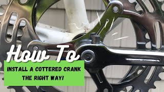 How To Install A Cottered Crank Arm The Right Way With Or Without A Press [upl. by Hagen]