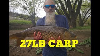 27lb carp at Delaware River PA [upl. by Josh680]