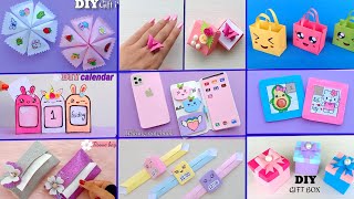 9 EASY CRAFT IDEAS  School Craft Idea  DIY Origami Craft  School hacks  Paper mini gift idea [upl. by Immas209]