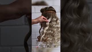 Curls on a cone curling iron  Hair tutorial [upl. by Neerod]