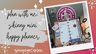 Plan With Me  In My Skinny Mini Happy Planner  December 1622 2024 [upl. by Elston]