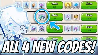 ALL 4 NEW CODES 😭 Cookie Run Kingdom Codes 2023 [upl. by Dennet]