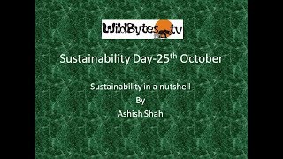 Sustainability Day 25th October [upl. by Yorztif]