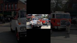 Brockway 200 series Towtruck next to a Huskiteer Cabover truck mechanic memes trucking [upl. by Bloem758]