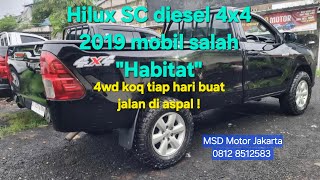 Hilux Diesel 2GD 4x4 th 2019 salah peruntukan masa dipakai di aspal terus TERJUAL [upl. by Ellesig62]