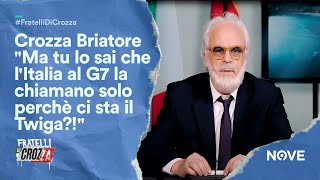 Crozza Briatore quotMa tu lo sai che lItalia al G7 la chiamano solo perché ci sta il Twigaquot [upl. by Haile777]