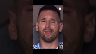 When Legends cry 😭shorts shortvideo footballskils messi score [upl. by Chiarra954]