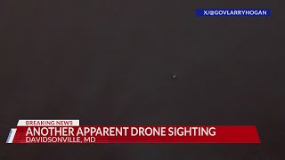 Another suspected drone sighting in Maryland [upl. by Heisser]