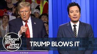 Trumps quotBlow Jobquot Blunder Divided America Prepares for Historic Election  The Tonight Show [upl. by Amsaj]