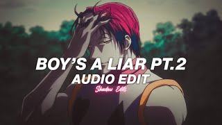 boys a liar pt2  pinkpantheress amp ice spice『edit audio』 [upl. by Leifer]