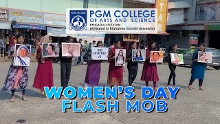 Womens Day Flash Mob at Karukachal Bus Stand  P G M College [upl. by Aelrac141]