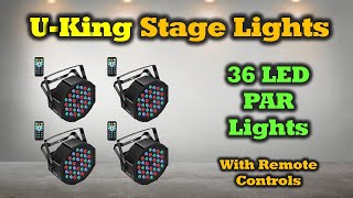 U King 36 LED PAR Light  Set of 4  Great Light amp Great Value [upl. by Yretsym281]