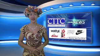 CITV Local News Arrival of Anuanua Moana Interview 21 Feb 23 [upl. by Htessil]