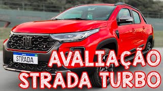 Avaliação FIAT STRADA TURBO ULTRA  A NOVA STRADA TURBO FICOU BEM RÁPIDA MAS BEM CARA TMB [upl. by Adelaja]