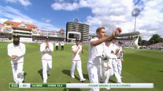 Ashes highlights  Stuart Broad takes 815 and Joe Root hits century [upl. by Otilia]