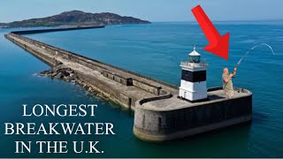 I FISHED the LONGEST BREAKWATER in the UK 😮 Sea Fishing in North Wales [upl. by Ailuig111]