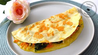 ❗ Einfache Crespelle mit herzhafter SpinatKarottenFüllung amp knuspriger Käsekruste  probieren 🍃 [upl. by Neitsirk456]