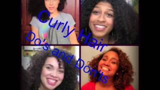 Curly Hair Dos and Donts Topic of the Week [upl. by Laurice]