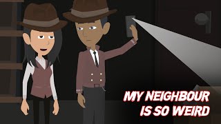 Weird Neighbour Horror Story  Part II  Animated Stories In Hindi [upl. by Lonna962]