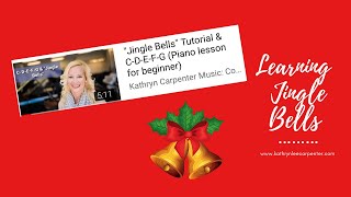 quotJingle Bellsquot Tutorial amp CDEFG Piano lesson for beginner [upl. by Estren620]