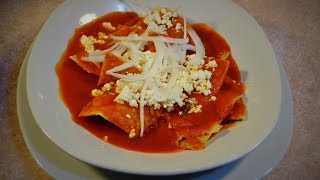 CHILAQUILES DE GUAJILLO  fácil rápido y delicioso [upl. by Mulligan]